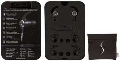 Supra NiTRO-X2 trådlösa in-ear hörlurar (svart)