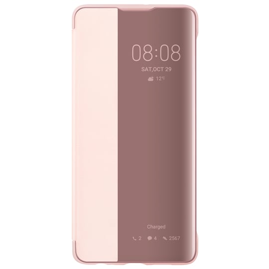 Huawei P30 Smart View flipfodral (rosa)