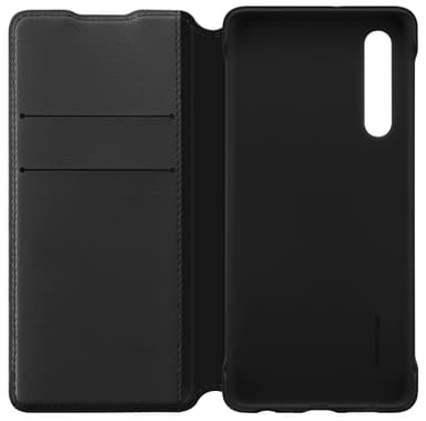 Huawei P30 PU plånboksfodral (svart)