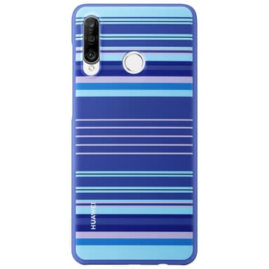 Huawei P30 Lite TPU fodral (blå linjer)