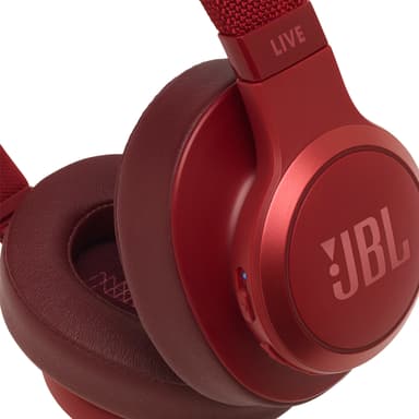 JBL LIVE 500BT trådlösa around-ear hörlurar (röd)