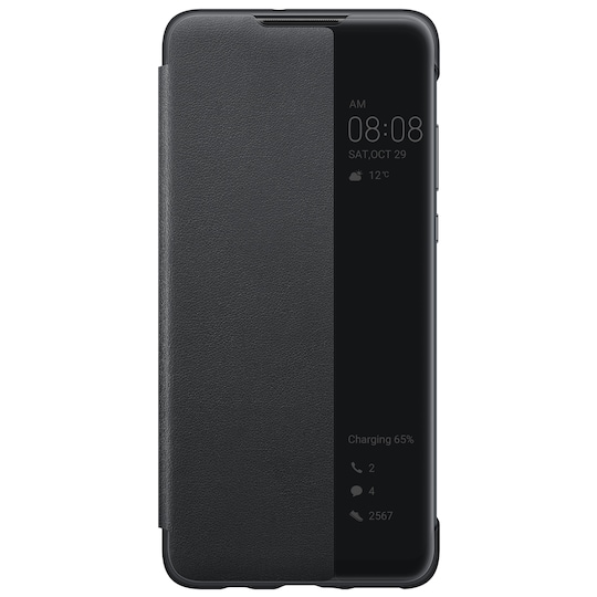 Huawei P30 Lite Smart View flipfodral (svart)