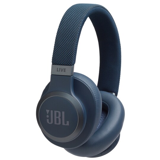 JBL LIVE 650BT trådlösa around-ear hörlurar (blå)