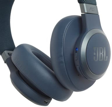 JBL LIVE 650BT trådlösa around-ear hörlurar (blå)