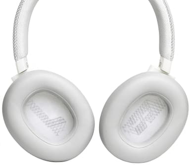 JBL LIVE 650BT trådlösa around-ear hörlurar (vit)