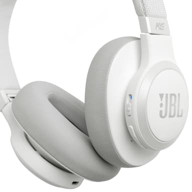 JBL LIVE 650BT trådlösa around-ear hörlurar (vit)