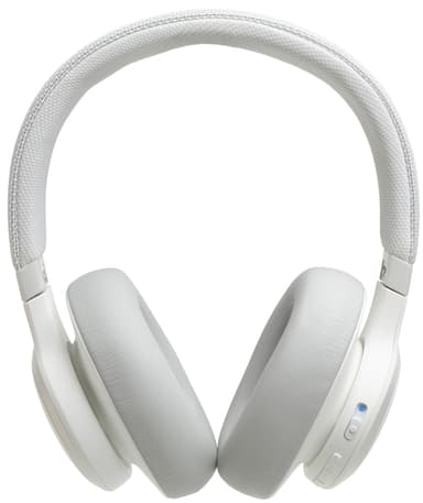 JBL LIVE 650BT trådlösa around-ear hörlurar (vit)