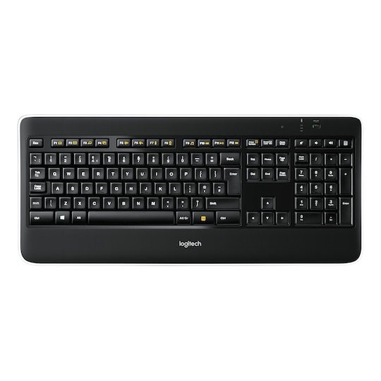 Logitech K800 trådlöst tangentbord (svart)