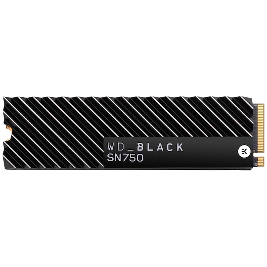 WD Black SN750 med inbyggd kylfläns NVMe SSD 1 TB
