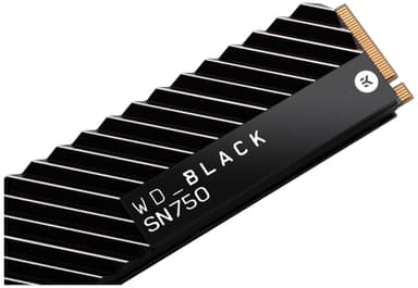 WD Black SN750 med inbyggd kylfläns NVMe SSD 1 TB