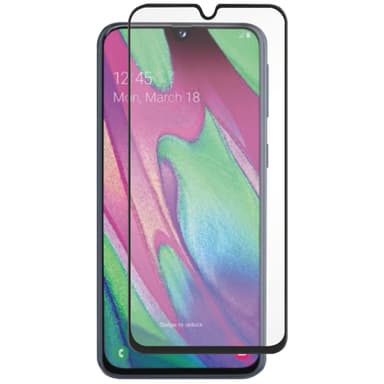 Panzer Full-Fit Samsung Galaxy A40 skärmskydd (svart)