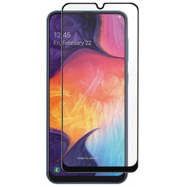 Panzer Full-Fit Samsung Galaxy A50 skärmskydd (svart)