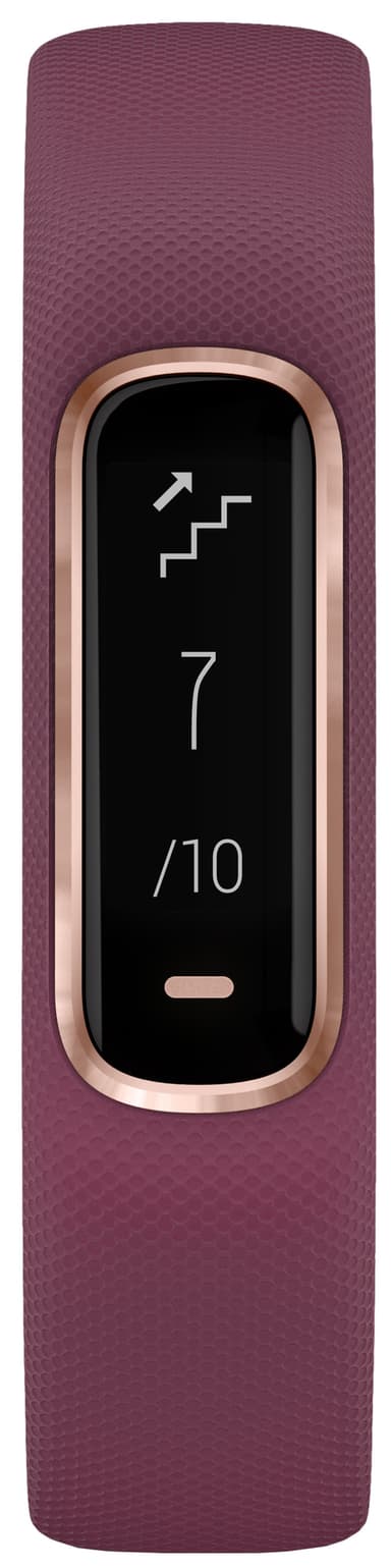 Garmin Vivosmart 4 aktivitetsarmband S/M (röd/roséguld)