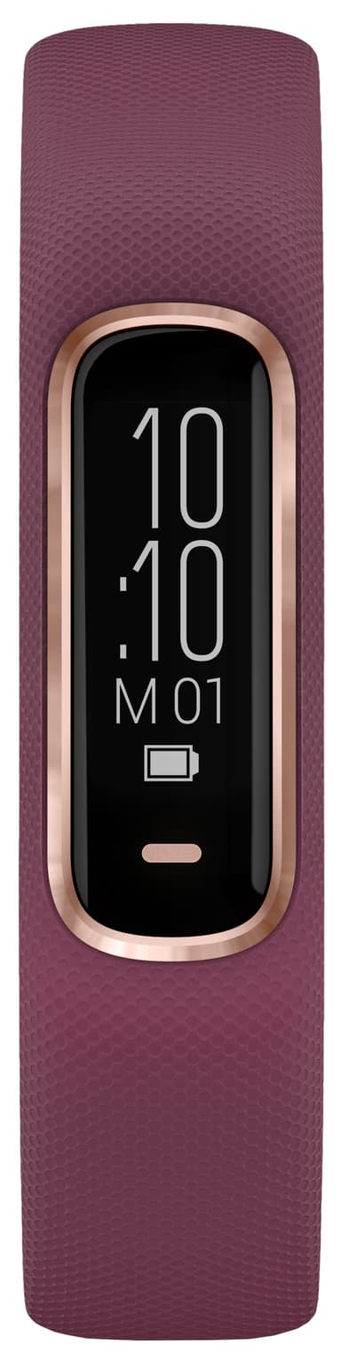 Garmin Vivosmart 4 aktivitetsarmband S/M (röd/roséguld)