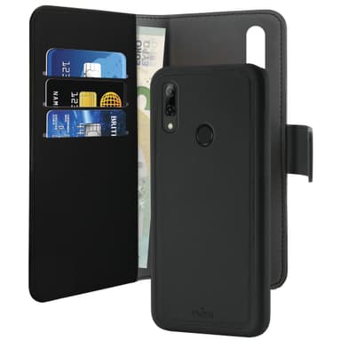 Puro 2-i-1 plånboksfodral Huawei P Smart 2019 (svart)