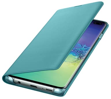 Samsung Galaxy S10 Plus LED View plånboksfodral (grön)
