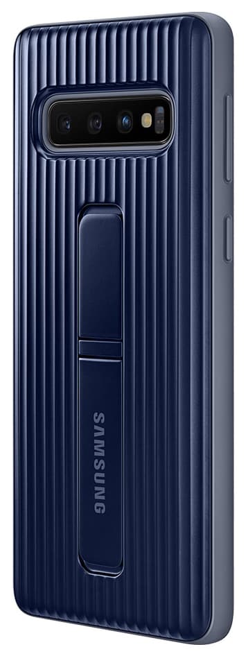 Samsung Galaxy S10 skyddsfodral med inbyggt ställ (svart)