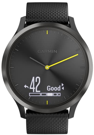 Garmin Vivomove HR hybrid smartwatch L (svart)