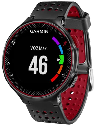 Garmin Forerunner 235 träningsklocka (svart/röd)