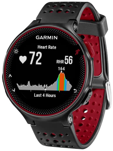 Garmin Forerunner 235 träningsklocka (svart/röd)