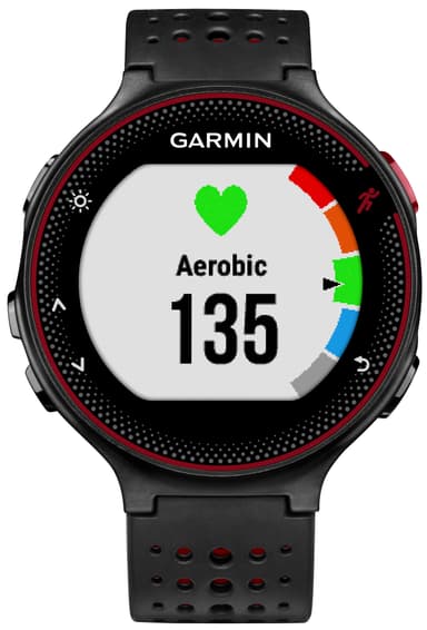 Garmin Forerunner 235 träningsklocka (svart/röd)