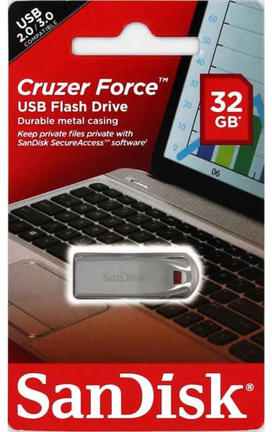 Sandisk Cruzer Force USB minne 32 GB