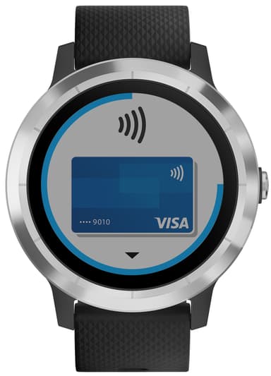 Garmin Vivoactive 3 GPS smartwatch (svart/stål)