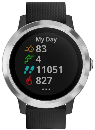 Garmin Vivoactive 3 GPS smartwatch (svart/stål)