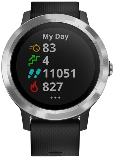 Garmin Vivoactive 3 GPS smartwatch (svart/stål)