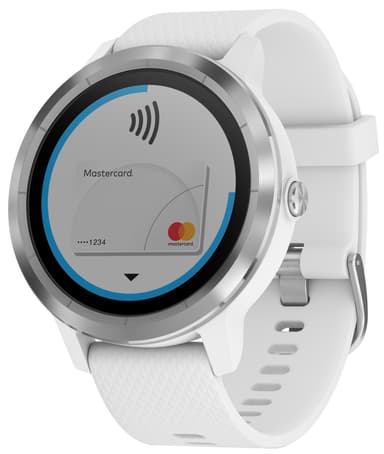 Garmin Vivoactive 3 GPS smartwatch (vit/stål)