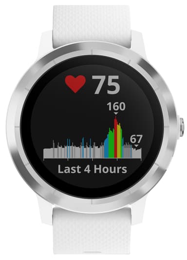 Garmin Vivoactive 3 GPS smartwatch (vit/stål)
