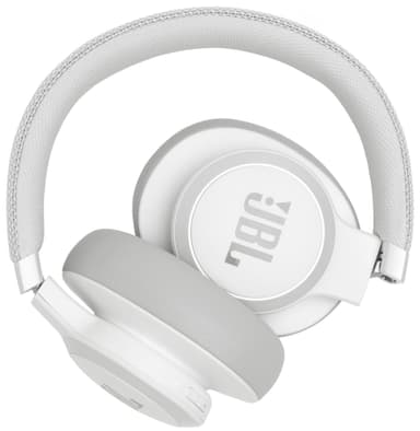 JBL LIVE 650BT trådlösa around-ear hörlurar (vit)