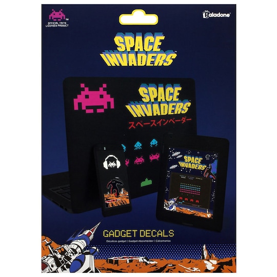 Paladone Space Invaders gadget dekaler