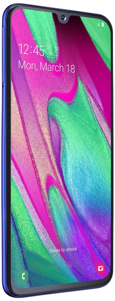Samsung Galaxy A40 smartphone (blå)