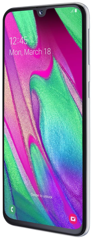 Samsung Galaxy A40 smartphone (vit)