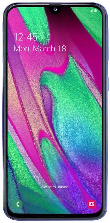 Samsung Galaxy A40 smartphone (blå)