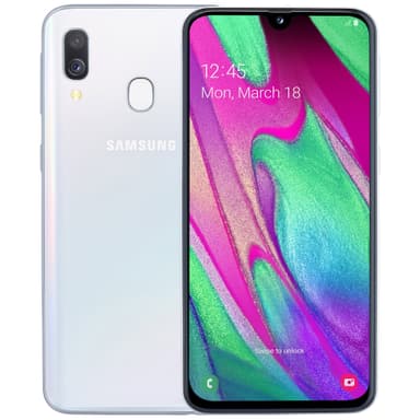 Samsung Galaxy A40 smartphone (vit)