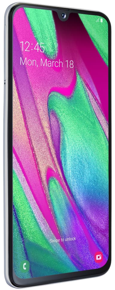 Samsung Galaxy A40 smartphone (vit)