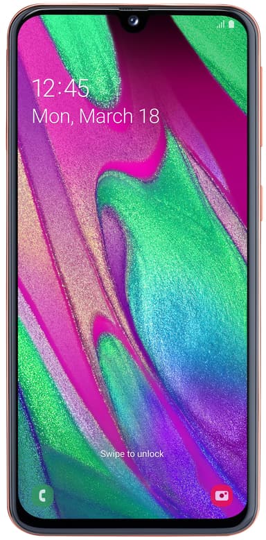 Samsung Galaxy A40 smartphone (korall)