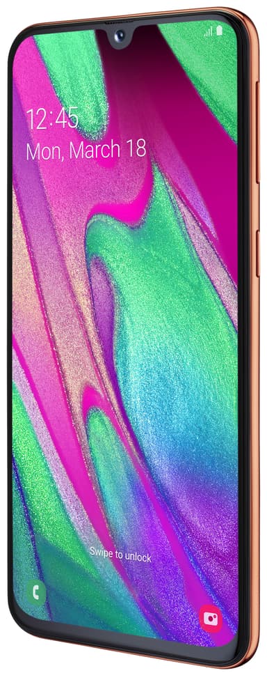 Samsung Galaxy A40 smartphone (korall)