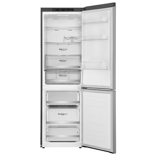 LG kylskåp/frys GBB71PZEFN (stål)