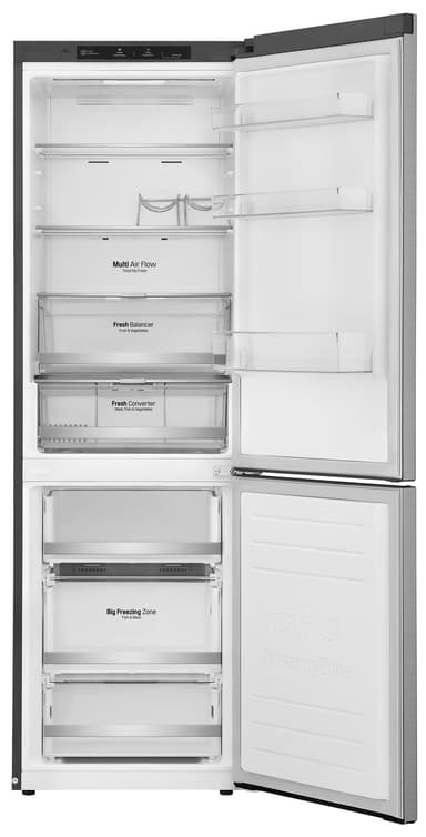 LG kylskåp/frys GBB71PZEFN (stål)