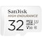 SanDisk MicroSDXC Endurance med SD adapter 32 GB minneskort