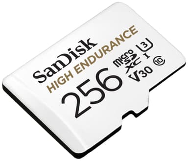 SanDisk MicroSDXC Endurance med SD adapter 256 GB minneskort