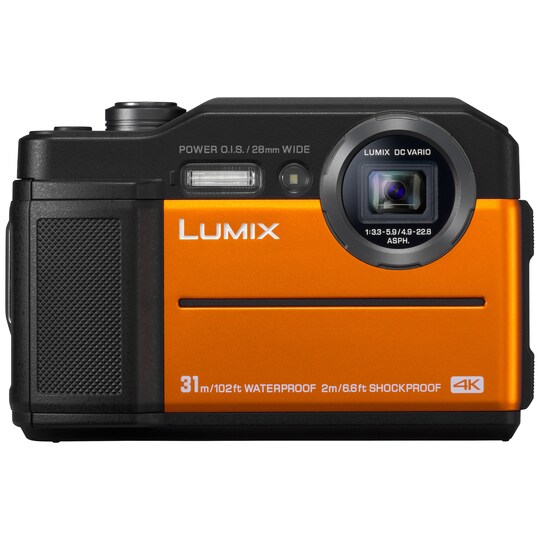 Panasonic Lumix DC-FT7 vattentät kamera (orange)