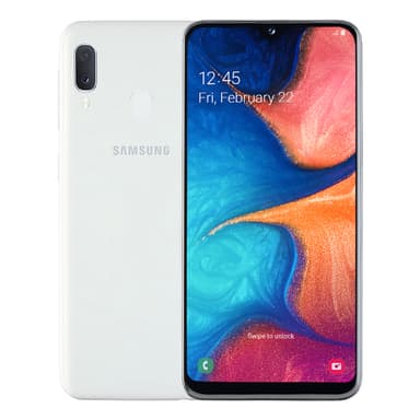 Samsung Galaxy A20e smartphone (vit)
