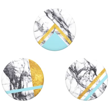 Popsockets PopMini trippel mobilhållare (white marble)
