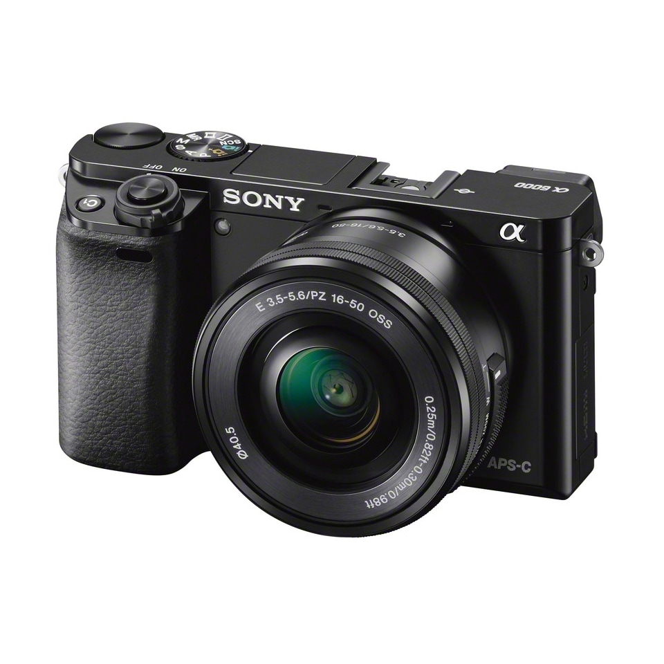 elgiganten.se | Sony A6000 Systemkamera + 16-50mm PZ-objektiv (svart)