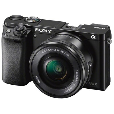 Sony A6000 Systemkamera + 16-50mm PZ-objektiv (svart)