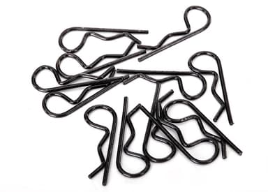 TRX-1834A Body Clips Traxxas 12st Svart